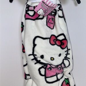 Hello Kitty Pink and White Blanket